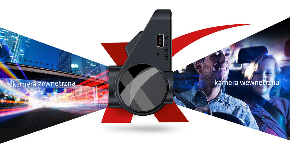 Wideorejestrator XBLITZ Dual View - full hd