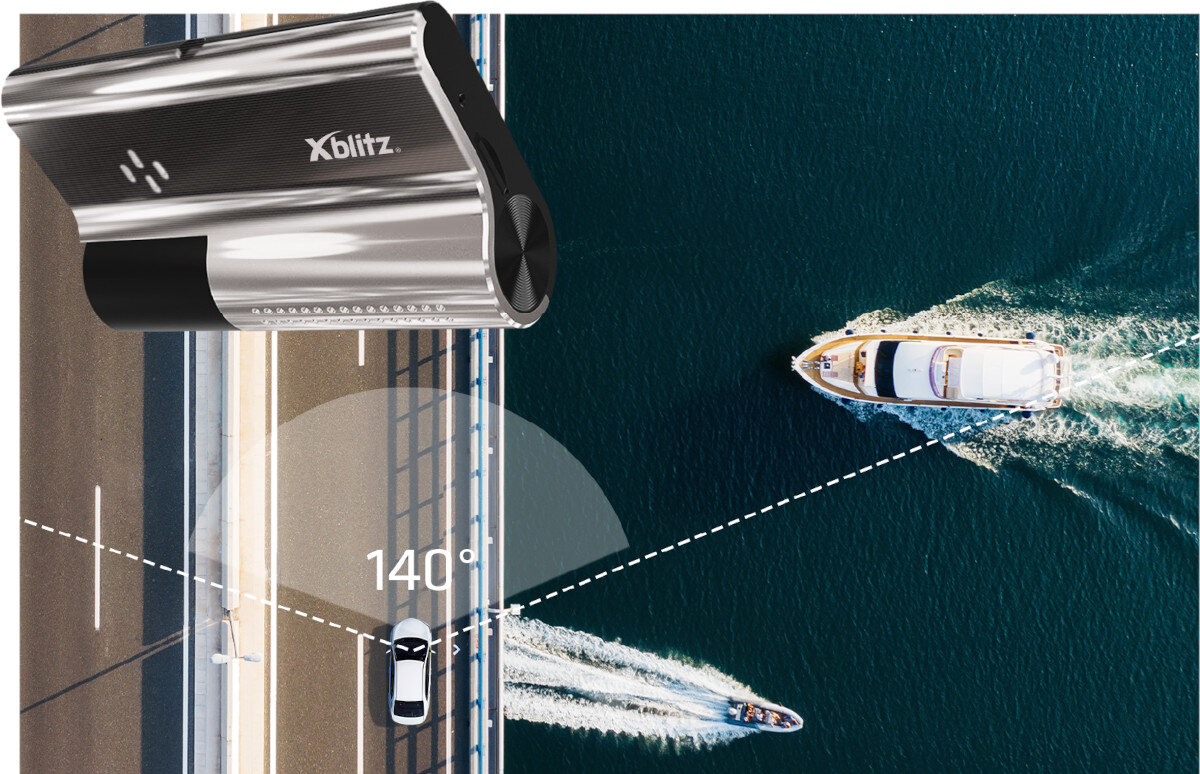 Wideorejestrator XBLITZ X6 szeroki kat nagrywania