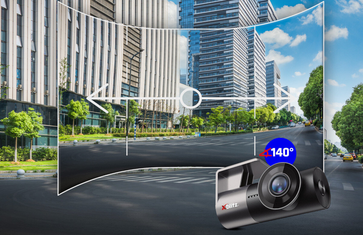 Wideorejestrator XBLITZ Z10 Slim szeroki kat nagrywania