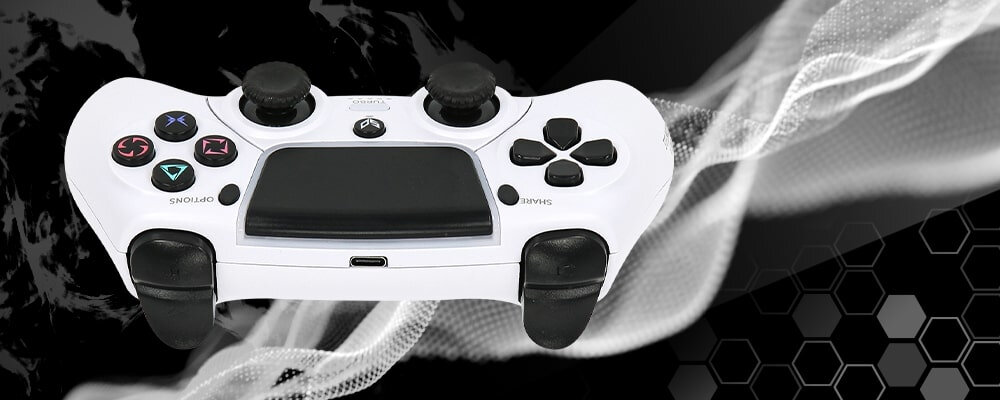 Kontroler STEELDIGI Steelshock V2 Dasan Biały tryb turbo