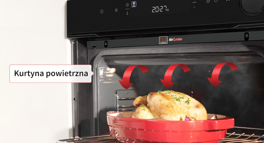 SHARP KA-73G68BNH-PL kurtyna powietrzna powietrze gorące piekarnik