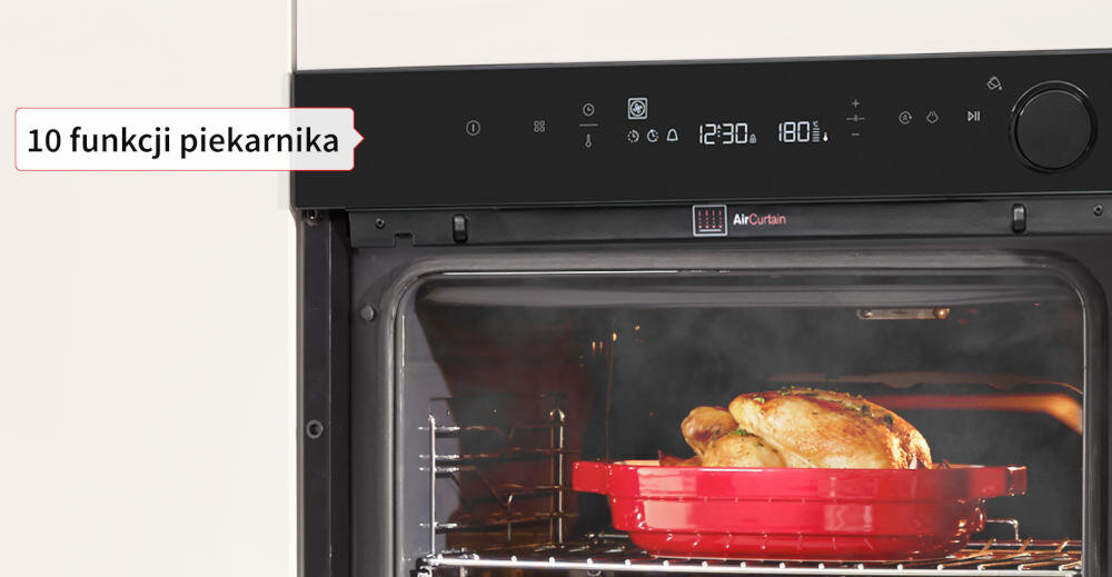 SHARP KA-73G68BNH-PL funkcja czyszczenie parowe vapclean usuwanie zabrudzenia piekarnik ekologiczne tanie rozwiązanie czystość demontaż drzwiczki