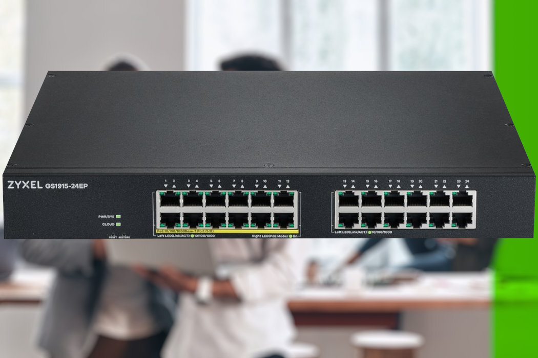 Switch ZYXEL GS1915-24EP praca szybkość eleastyczność pomoc wyposażenie
