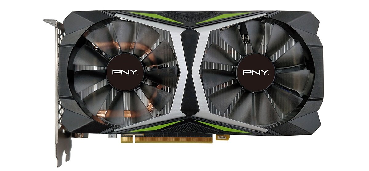 Karta graficzna PNY GeForce RTX 2060 Uprising Dual Fan 12GB Wydajne chłodzenie dwa wentylatory
