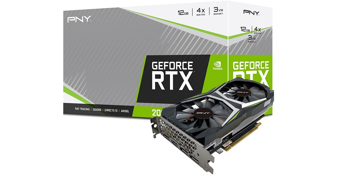 Karta graficzna PNY GeForce RTX 2060 Uprising Dual Fan 12GB Doskonała jakość