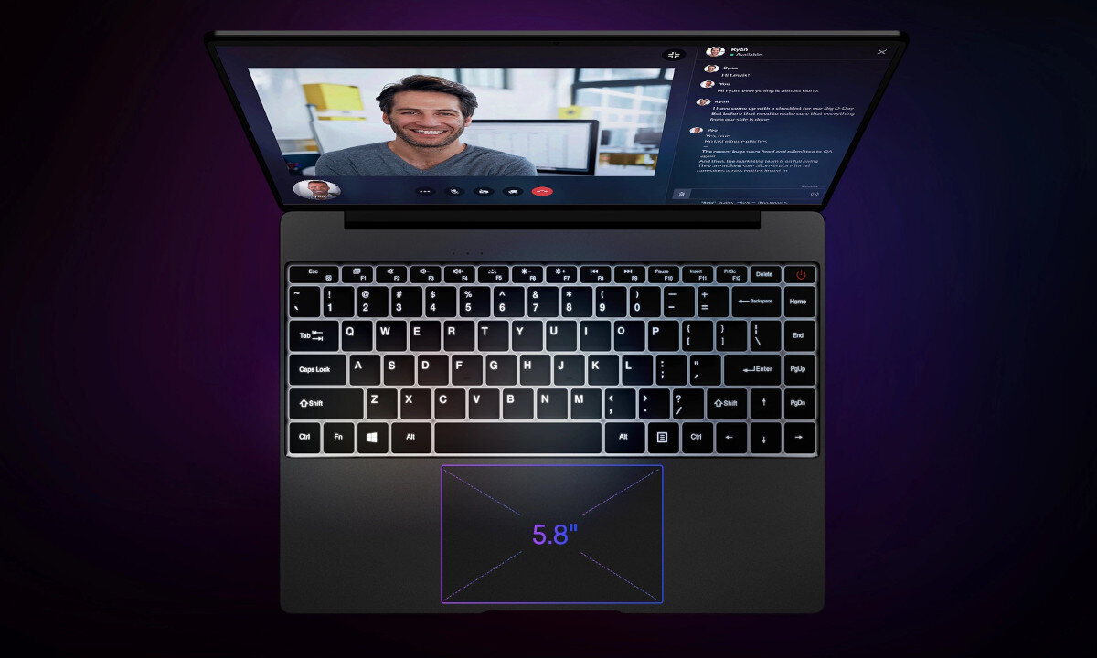 Laptop CHUWI CoreBook X wygoda korzystania