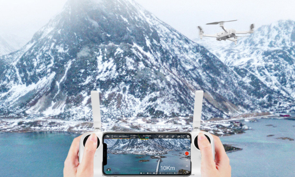 Dron FIMI X8 SE 2022 V2 Combo + Torba bateria wytrzymałość prędkość lot