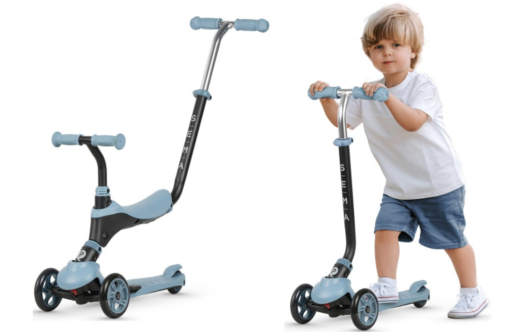 Hulajnoga dla dzieci QPLAY Sema 3w1  kółka wymiary