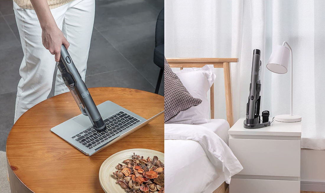 Odkurzacz reczny BLACK&DECKER DVC320B21-QW Szary funkcjonalny dwie predkosci dzialania