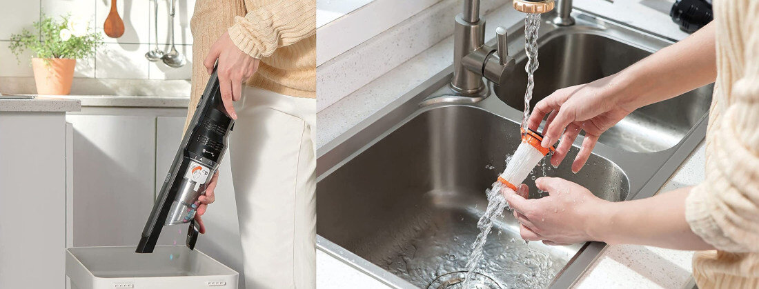 Odkurzacz reczny BLACK&DECKER DVC320B21-QW Szary latwe oproznianie zbiornika pojemnosc 240 ml