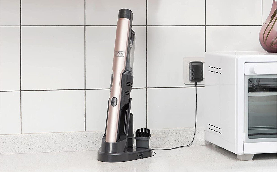 Odkurzacz reczny BLACK&DECKER DVC320B21-QW Szary wyposazenie zestaw akcesoria komplet