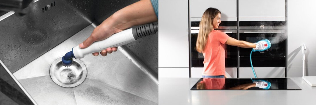 Mop parowy BLACK&DECKER BHSM1615DSG-QS Bialo-szary Usuwanie brudu ze wszystkich zakamarkow