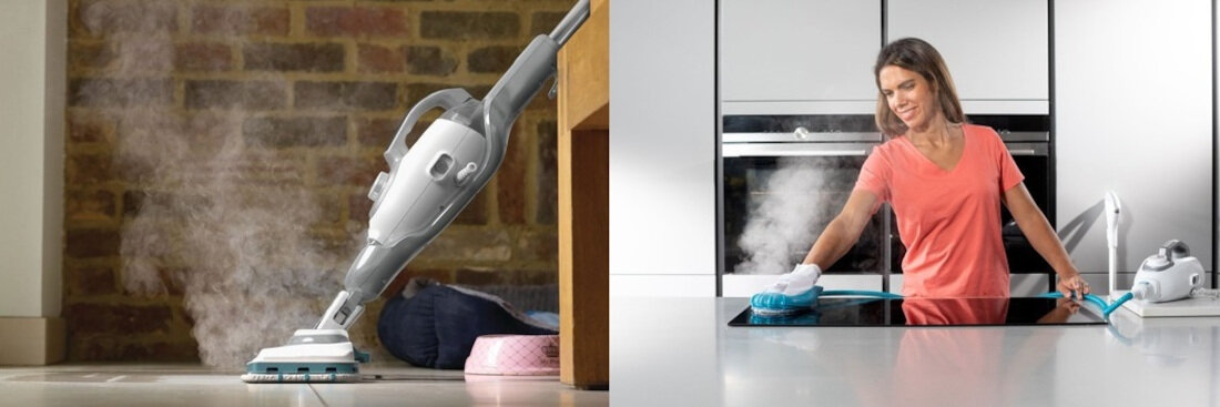 Mop parowy BLACK&DECKER BHSM1615DSG-QS Bialo-szary Ekonomiczna eksploatacja