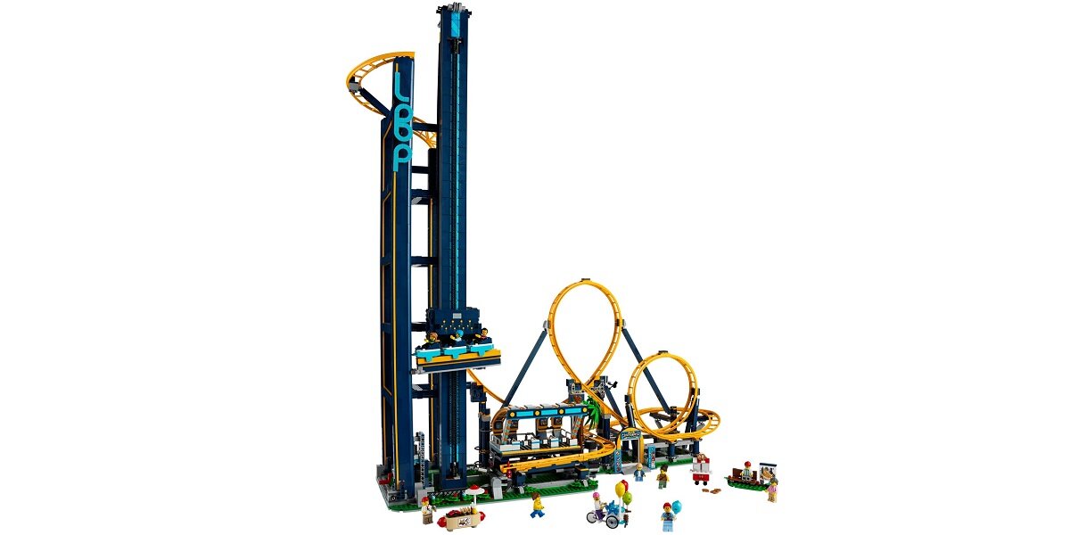 LEGO Icons Kolejka górska z pętlami 10303 Pętle i zakręty