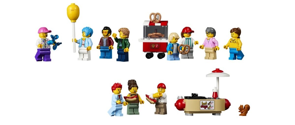 LEGO Icons Kolejka górska z pętlami 10303 11 minifigurek