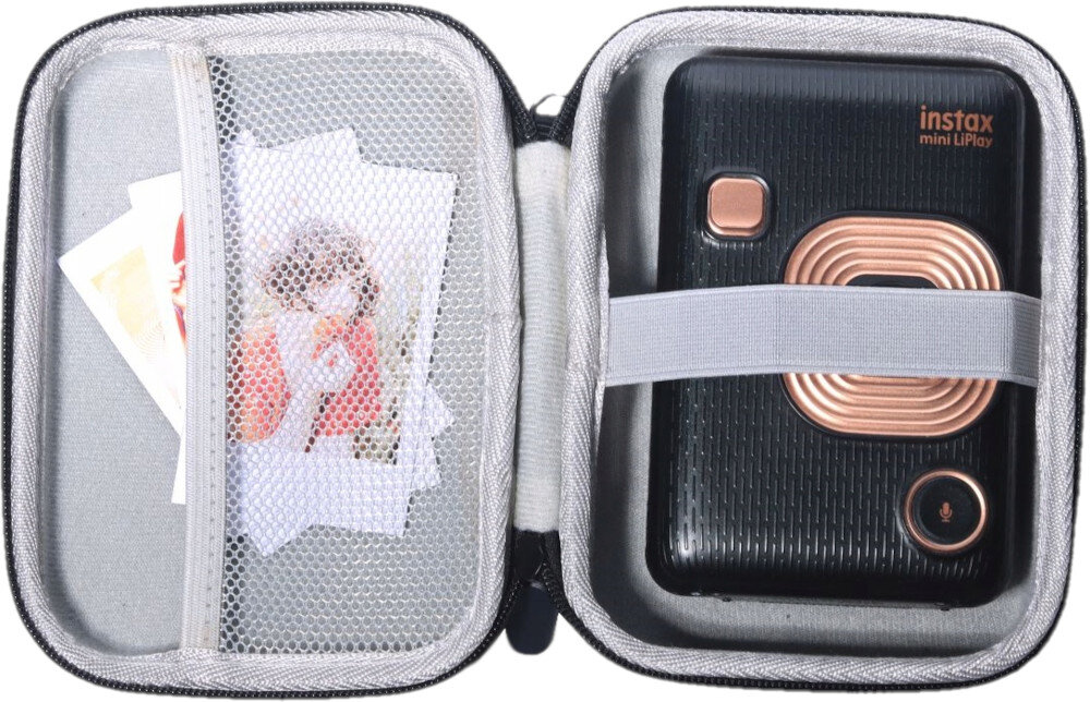 Pokrowiec LOVEINSTANT Instax Mini Evo/Mini Link Czarny miejsce pojemność dopasowanie przegrody