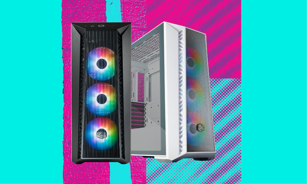 Obudowa COOLER MASTER MasterBox 520 Mesh Biały duża przestrzeń wymiary, wloty siatkowe