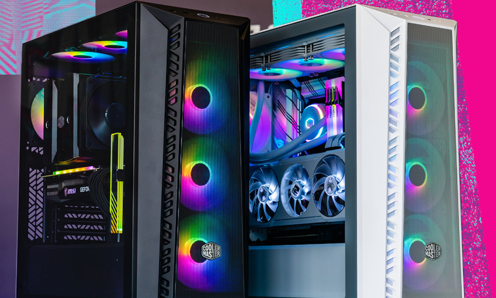 Obudowa COOLER MASTER MasterBox 520 Mesh Biały dwa kolory, czarny i biały