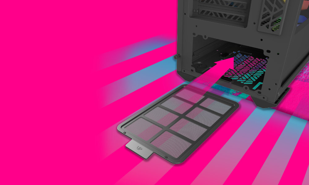 Obudowa COOLER MASTER MasterBox 520 Mesh Biały Filtr przeciwpyłowy