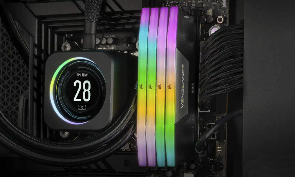 Pamięć RAM CORSAIR Vengeance RGB 32GB 6000MHz wysoka kompatybilnosc