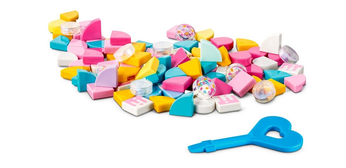 LEGO Dots Cukierkowa kicia: bransoletka i zawieszka na torbę 41944 Pomoc w rozwoju życiowych umiejętności