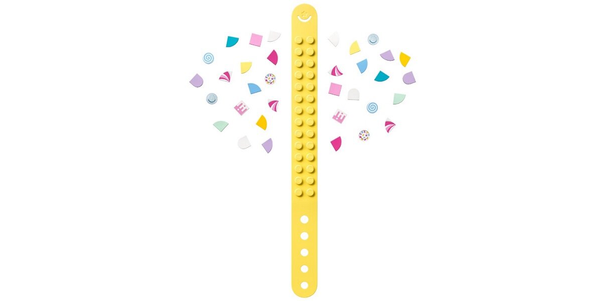 LEGO Dots Cukierkowa kicia: bransoletka i zawieszka na torbę 41944 Nie martw się o usterki