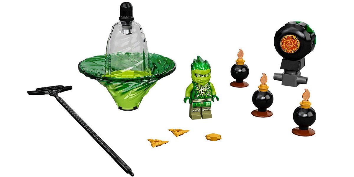 LEGO Ninjago Szkolenie wojownika Spinjitzu Lloyda 70689 Niezwykła wirująca zabawka ninja Pomóż Lloydowi opanować sztukę Spinjitzu