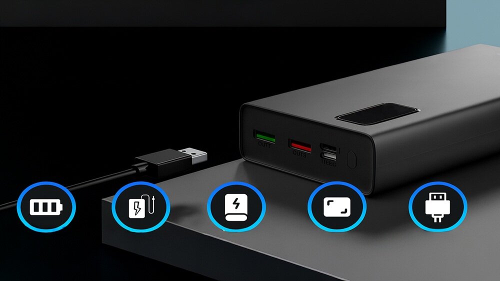 Powerbank EXTRALINK EPB-068 20000mAh Czarny kv początek opisu