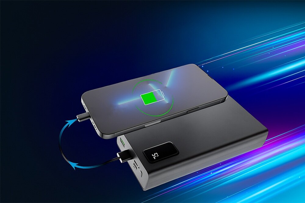 Powerbank EXTRALINK EPB-068 20000mAh Czarny do różnych urządzeń, ładowanie trzech urządzen jednocześnnie, na długie podróże