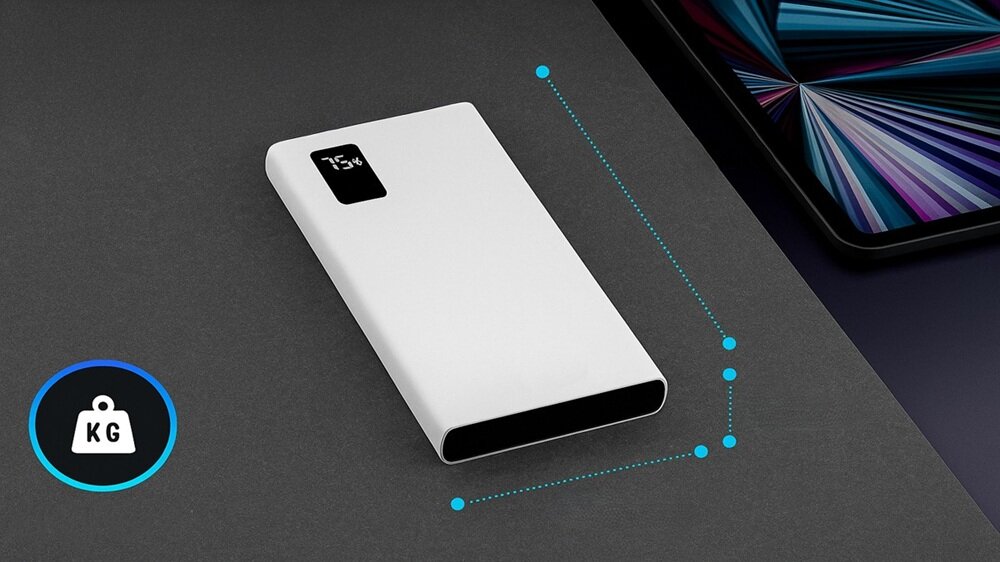 Powerbank EXTRALINK EPB-067W 10000mAh 22.5W Biały kv początek opisu