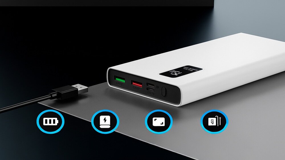 Powerbank EXTRALINK EPB-067W 10000mAh 22.5W Biały ładowanie aż trzech urządzeń, szybkie i efektywne ładowanie, dopasowana moc