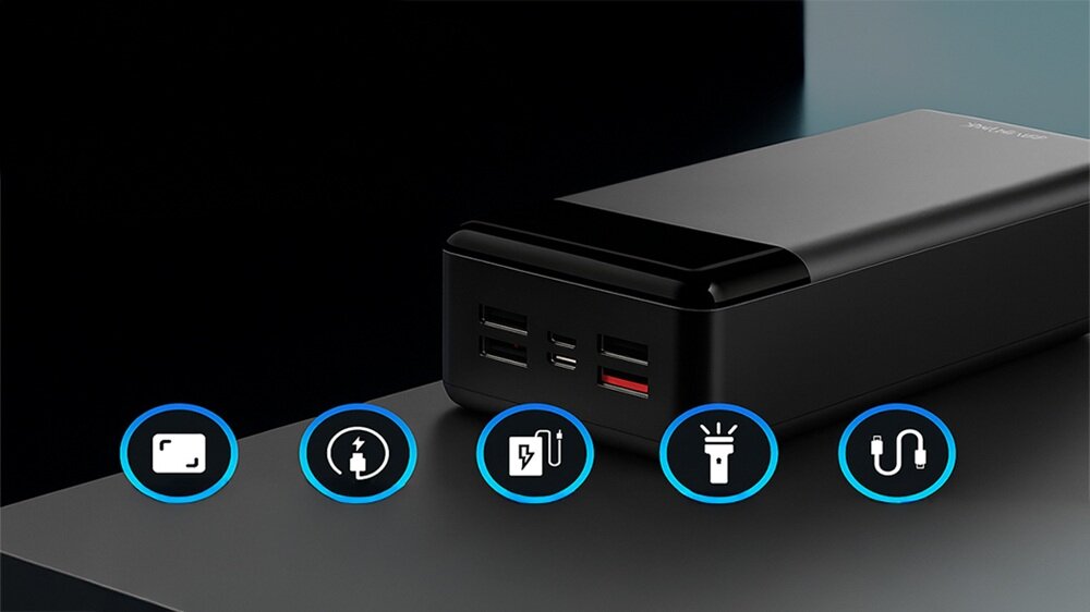 Powerbank EXTRALINK EPB-124 30000mAh Czarny kv początek opisu