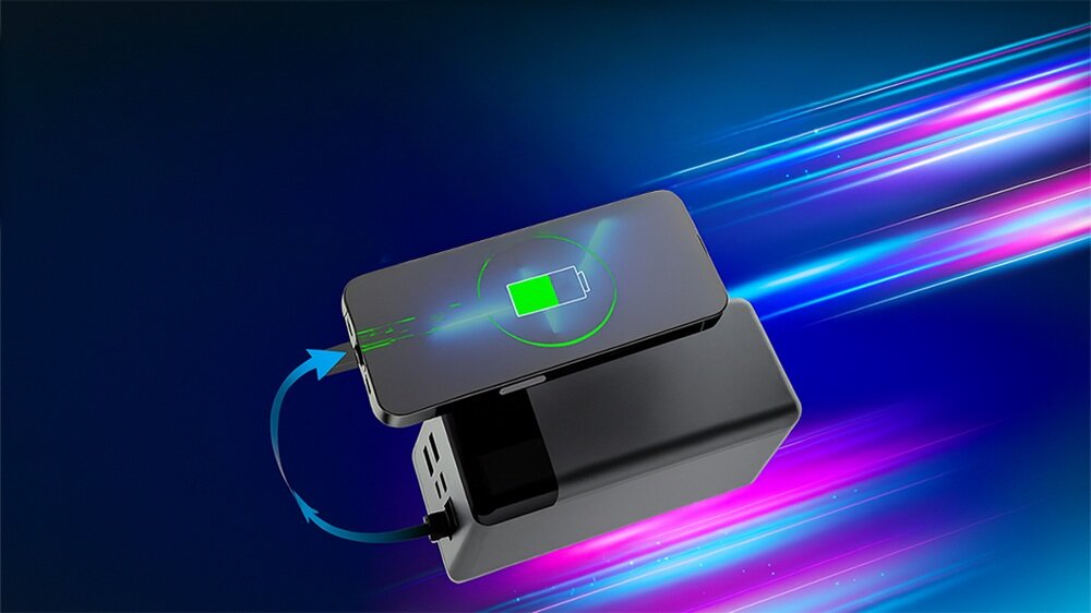 Powerbank EXTRALINK EPB-124 30000mAh Czarny technologia baterii litowo-polimerowej, długie zasilanie urządzeń, wielokrotne ładowanie