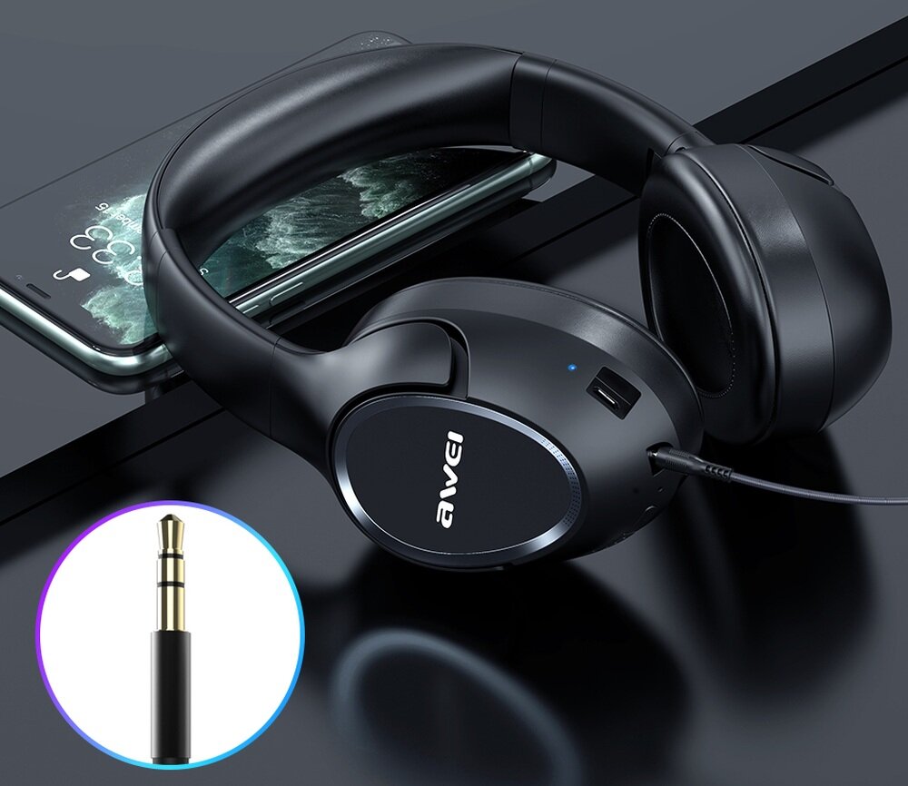Słuchawki douszne AWEI A770BL design komfort lekkość dźwięk jakość wrażenia słuchowe ergonomia lekkość sport aktywność podróże czas pracy działanie akumulator