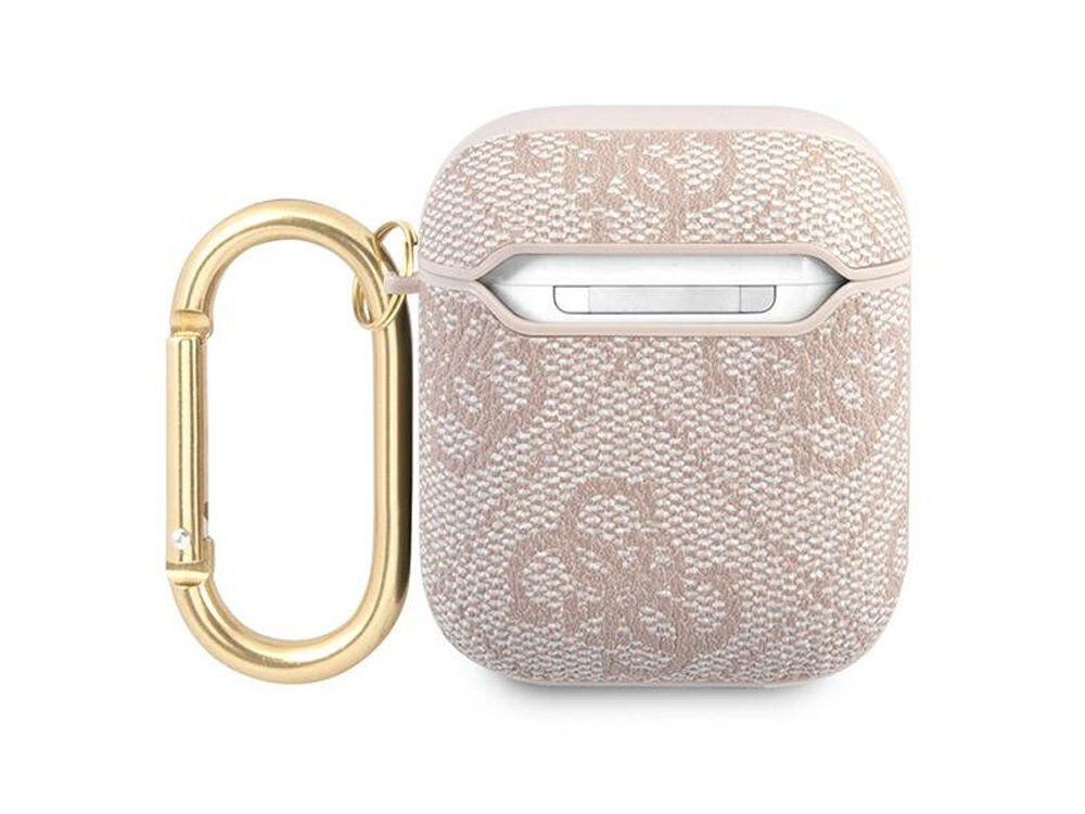 Etui na słuchawki Guess 4G Script Metal Collection
            tył etui z karabińczykiem na białym tle
            wstrząs bezpieczeństwo trwałość materiał