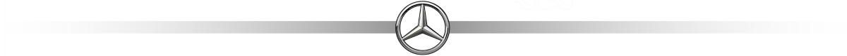 Obraz przedstawia logo Mercedes umieszczone centralnie na szarym tle z gradientem.