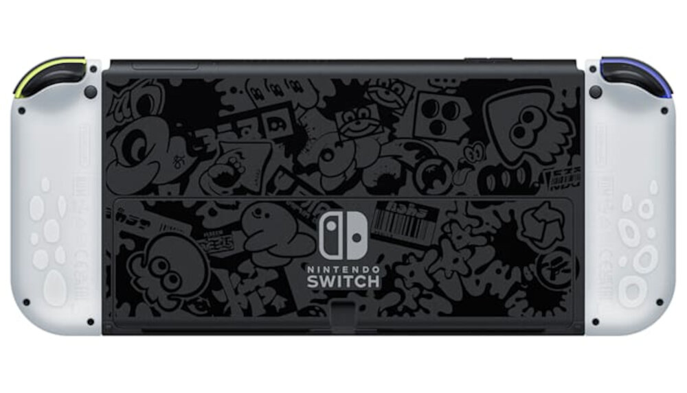 Konsola NINTENDO Switch Oled Splatoon 3 Edition zabawa kolory OLED ekran podstawa Bluetooth WiFi akumulator złącza