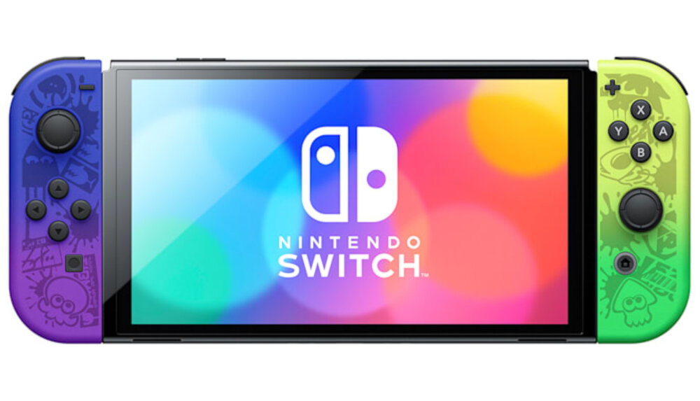 Konsola NINTENDO Switch Oled Splatoon 3 Edition zabawa kolory OLED ekran podstawa Bluetooth WiFi akumulator złącza