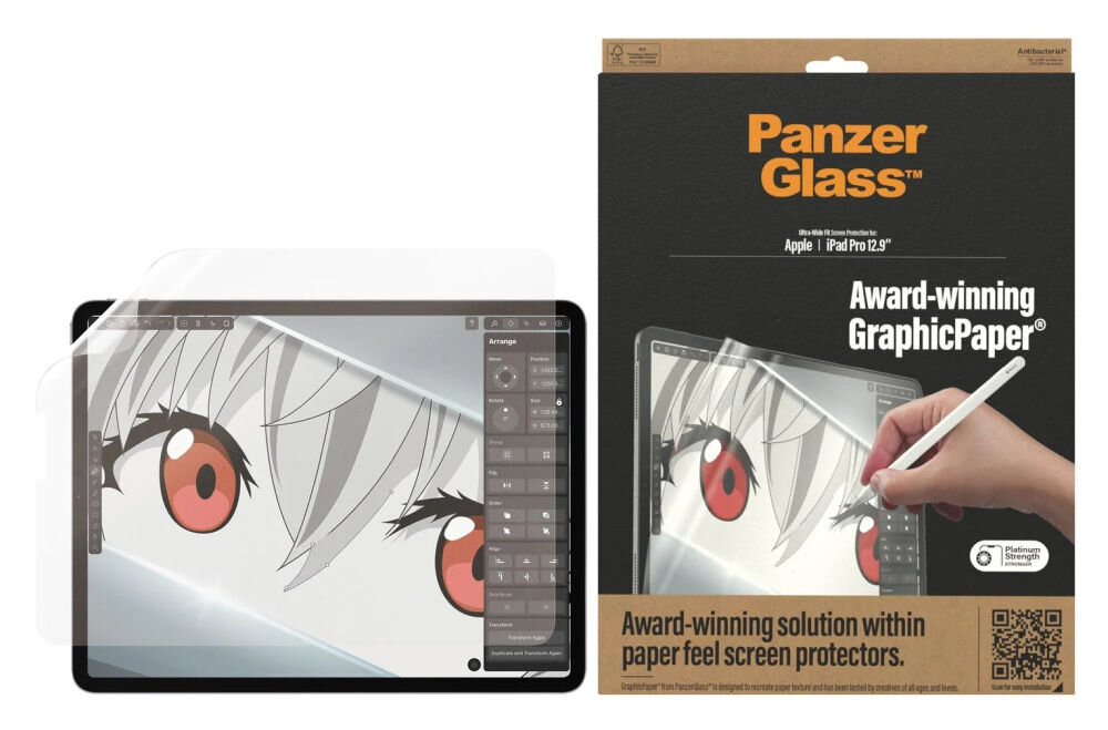 PanzerGlass GraphicPaper folia iPad papierowa struktura ochrona