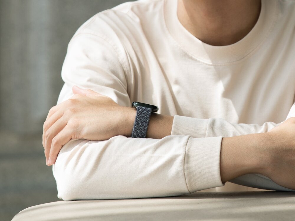 Pasek UNIQ Aspen DE do Apple Watch 1/2/3/4/5/6/7/8/9/SE/SE2 (42/44/45mm) Szary, UNIQ Aspen – gotowy do ruchu, Zegarek z paskiem na nadgarstku