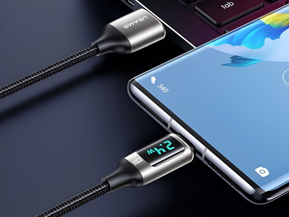 Kabel USB-A USB-C USAMS U78 natężeniu 2A jednoczesną transmisję danych stabilne ładowanie
