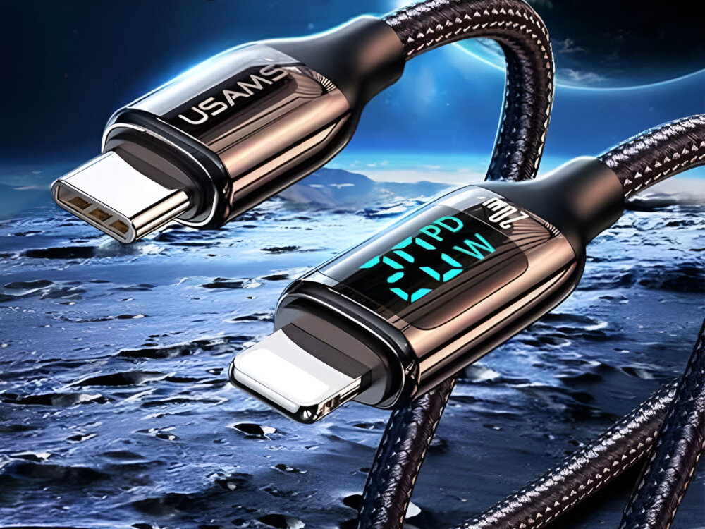 Kabel USB-Lightning USAMS U78 natężeniu 2A jednoczesną transmisję danych stabilne ładowanie