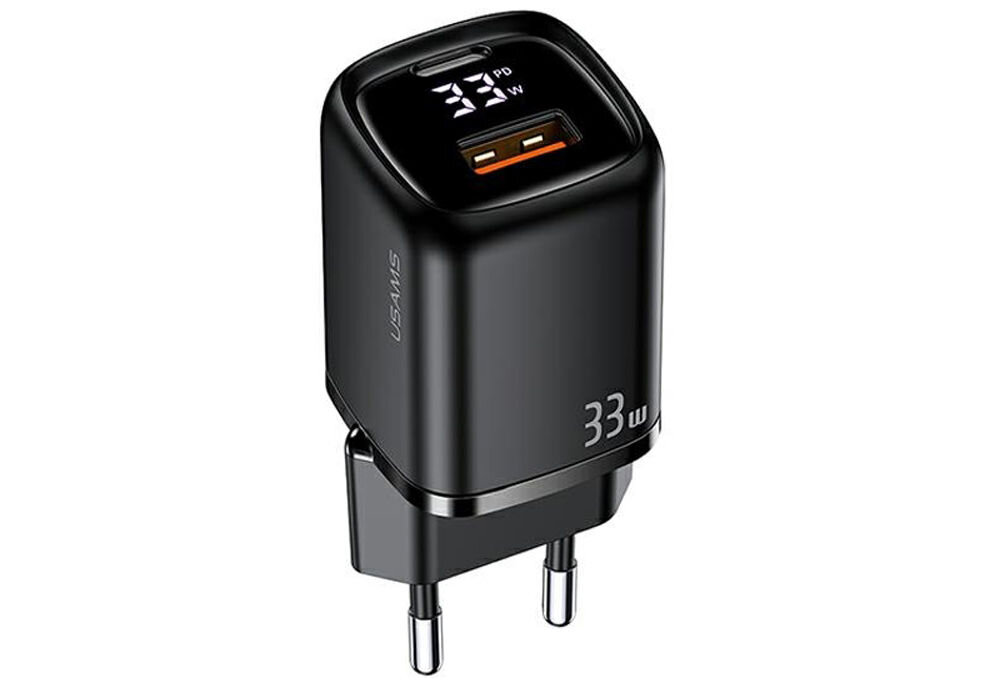 Ładowarka sieciowa USAMS T46 US-CC152 33W Fast Charging Czarny
            ładowarka na białym tle
            ładowarka ładowanie zasilanie