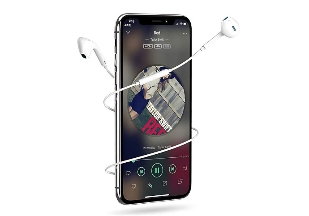 Słuchawki douszne USAMS EP-24 wielofunkcyjne latwe ulatwione wygodne zlacze lacznosc materialy