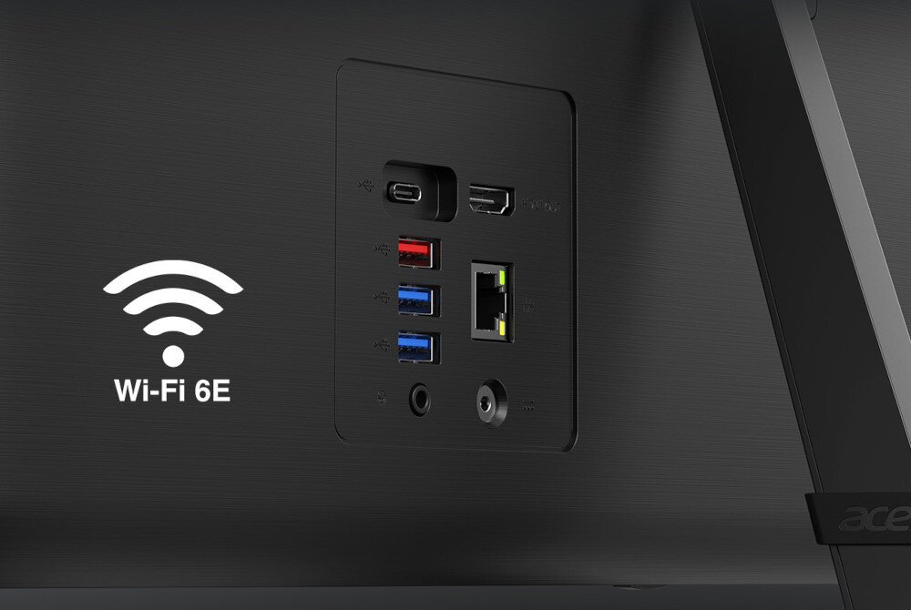 Komputer ACER Aspire C24-1700 łączność internet Wi-Fi Bluetooth porty złącza