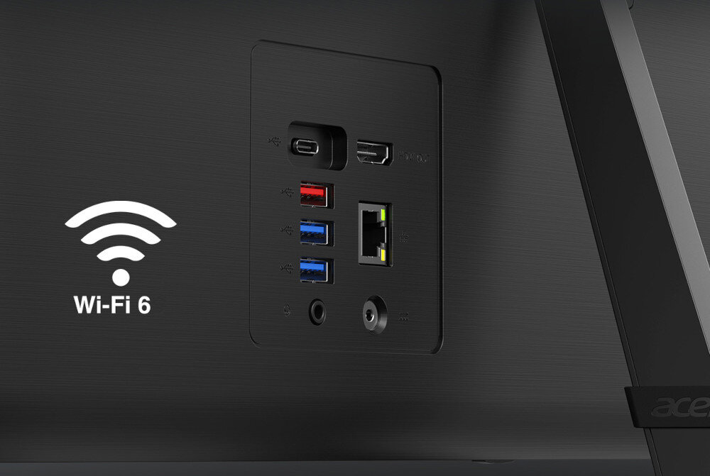 Komputer ACER Aspire C22-1700 podłączenie łączność Wi-Fi złącza Bluetooth
