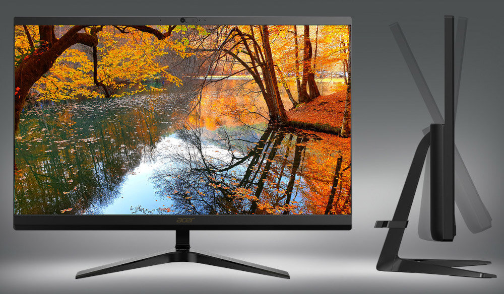 Komputer ACER Aspire C24-1700 wyświetlacz przekątna rozdzielczość technologie