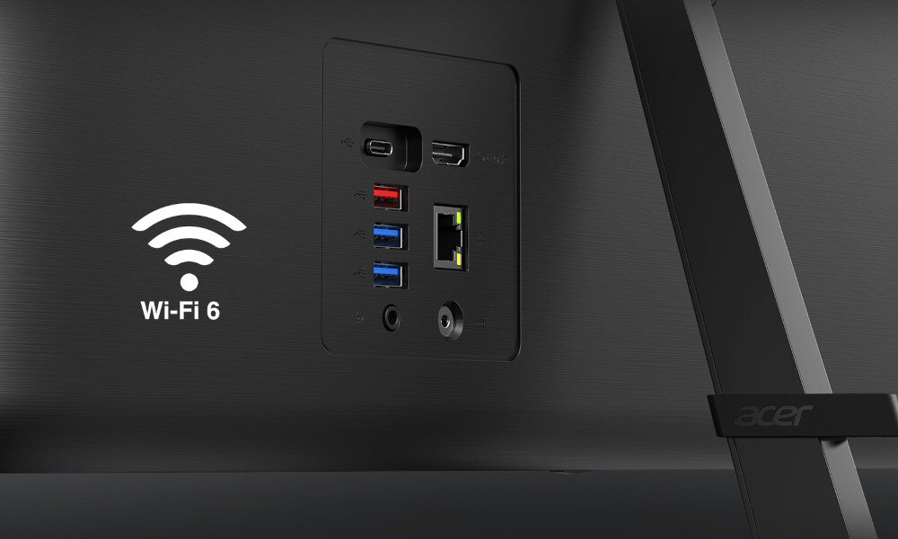 Komputer ACER Aspire C24-1700 podłączenie łączność Wi-Fi złącza Bluetooth