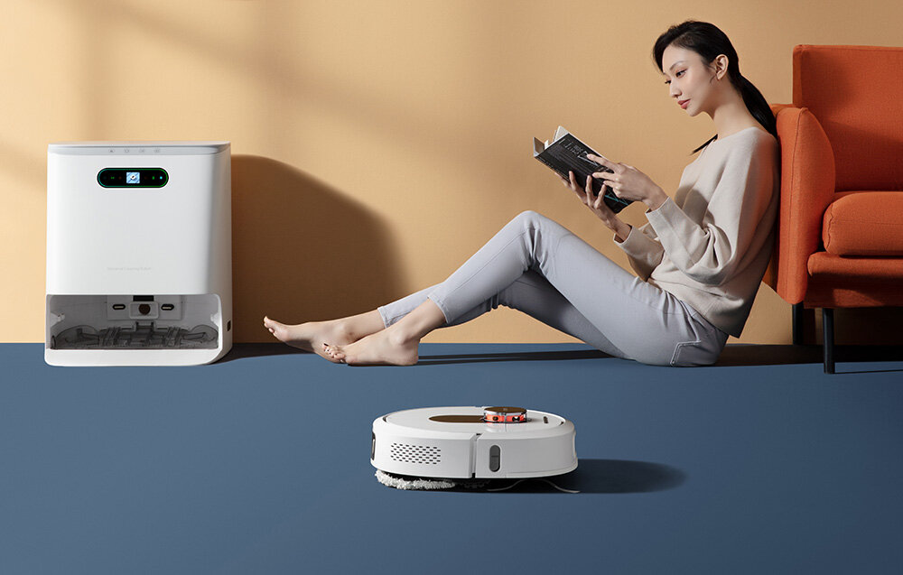 Robot sprzątający ROIDMI Eva google assistant aplikacja uslugi