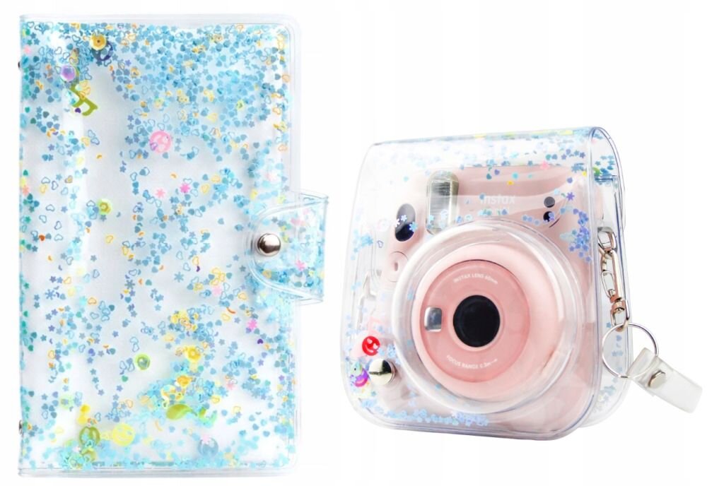 Pokrowiec LOVEINSTANT Instax Mini 11 aparat ochrona dopasowanie pasek obsługa pokrywa klapka drukowanie 